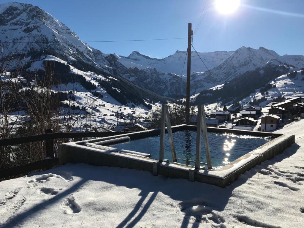 Chalet Sonnenheim Mit Atemberaubender Aussicht Adelboden Esterno foto