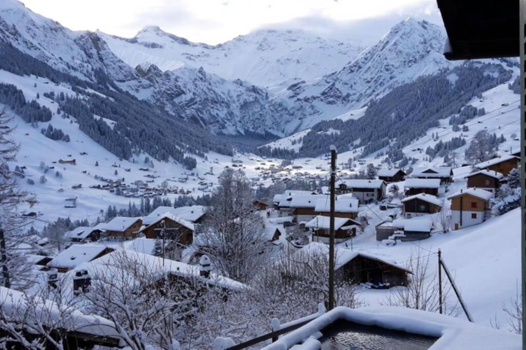 Chalet Sonnenheim Mit Atemberaubender Aussicht Adelboden Esterno foto