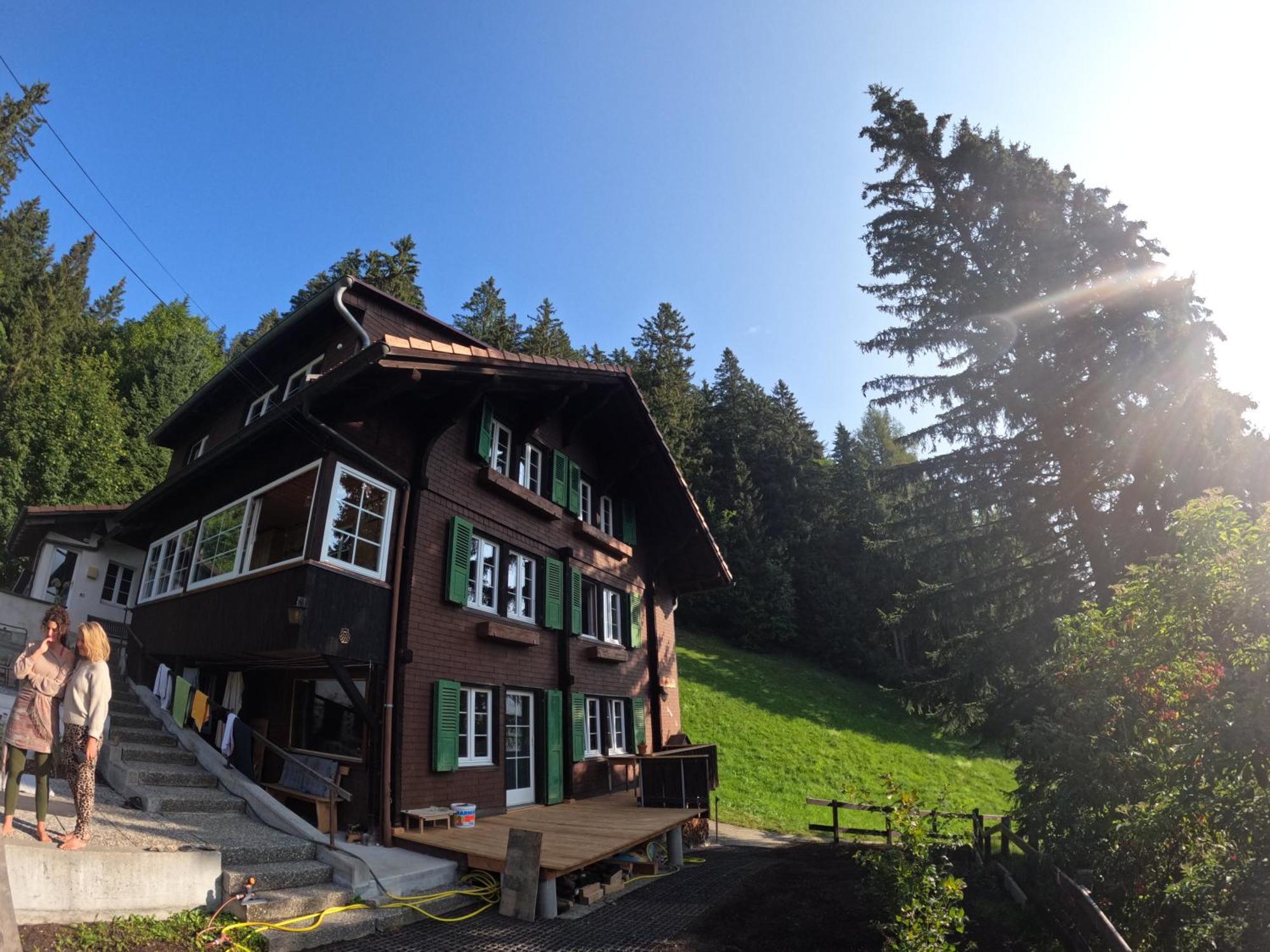 Chalet Sonnenheim Mit Atemberaubender Aussicht Adelboden Esterno foto